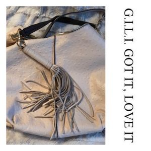 G.I.L.I. Leather Large Roma Tote - Blush